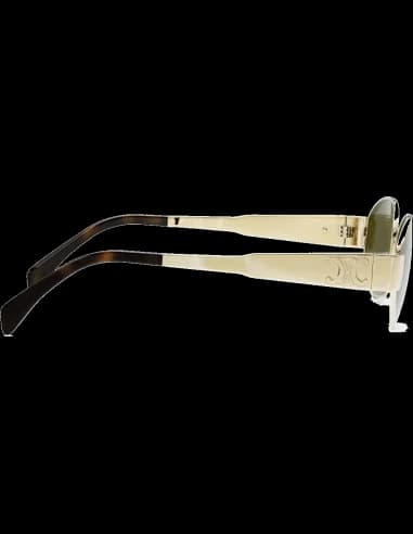 Lunettes de soleil Celine Triomphe ovales CL40235U monture métal vue 3