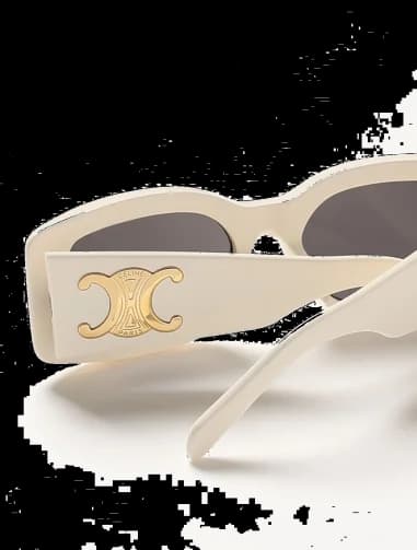 Celine Triomphe XL 01 CL40282U Acetate Sunglasses with XL Logo vue 3