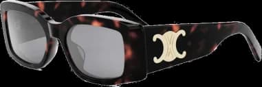 Lunettes de soleil Celine Triomphe XL 01 CL40282U en acétate avec logo XL