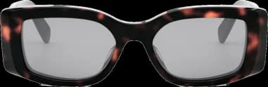 Lunettes de soleil Celine Triomphe XL 01 CL40282U en acétate avec logo XL vue 2