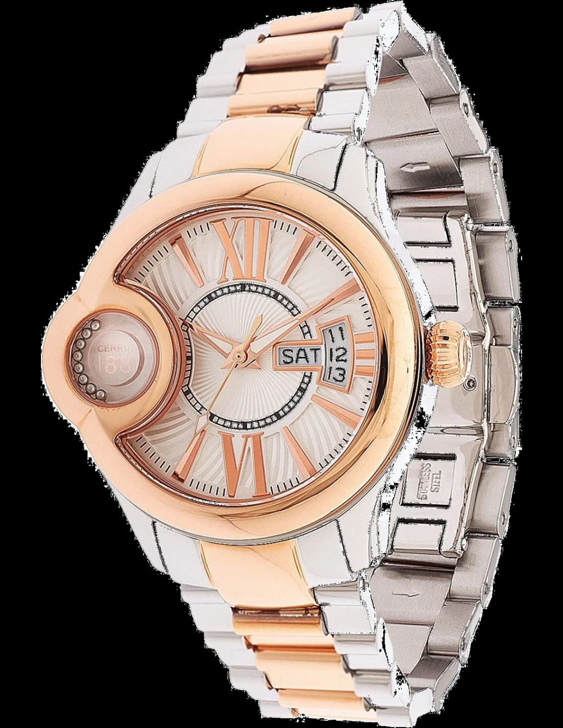 Cerruti 1881 CRM043I211F vue de côté, bracelet acier