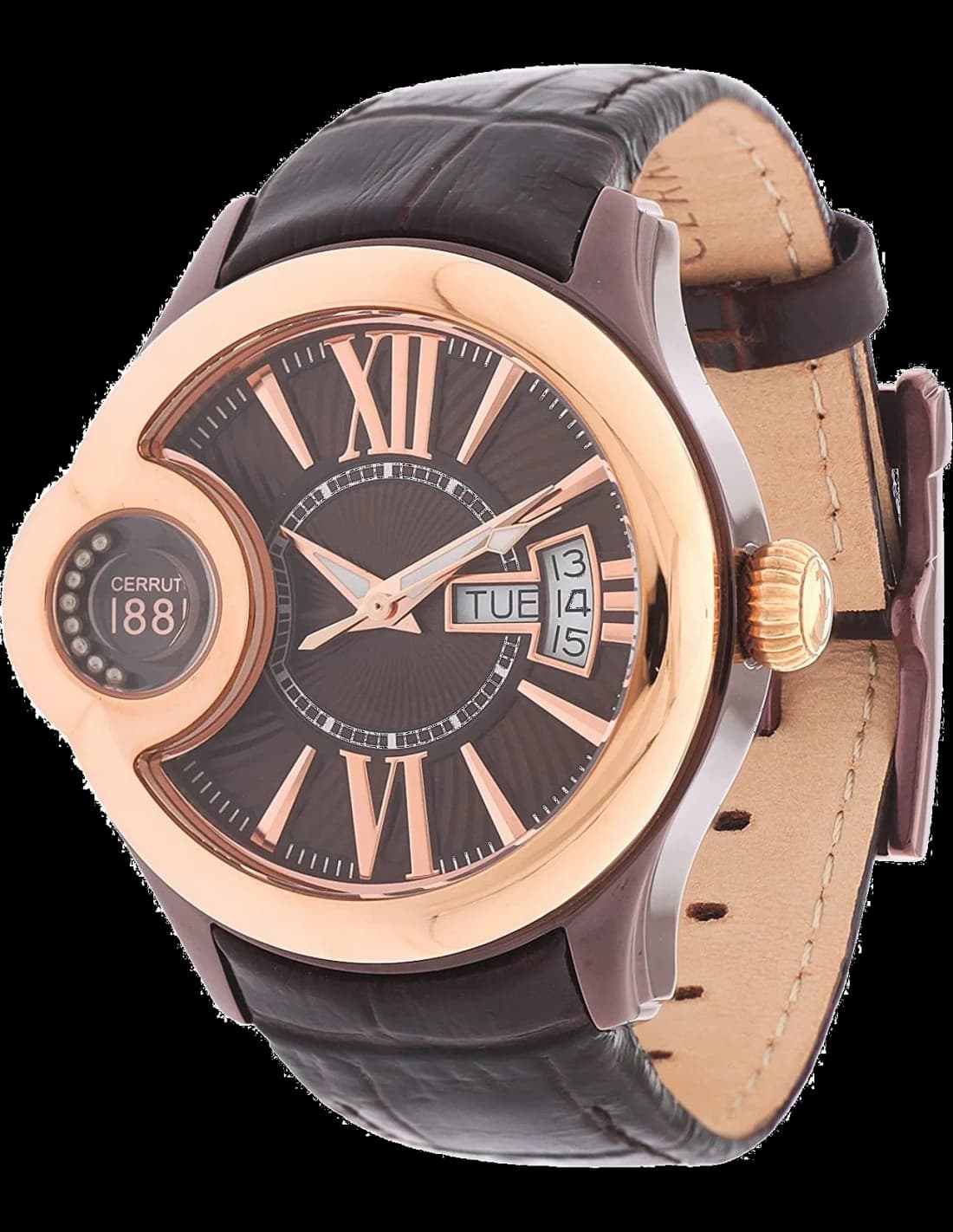 Cerruti 1881 CRM043L233F vue de côté, bracelet acier