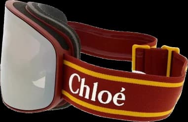 Masque de ski Chloé Cassidy CH0072S métallisé bande ajustable avec logo vue 3