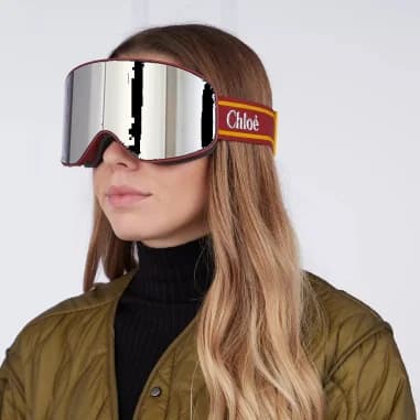 Masque de ski Chloé Cassidy CH0072S métallisé bande ajustable avec logo vue 4