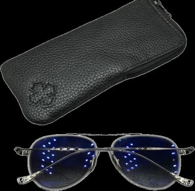 Lunettes de soleil Chrome Hears CH8118 aviator en métal vue 3
