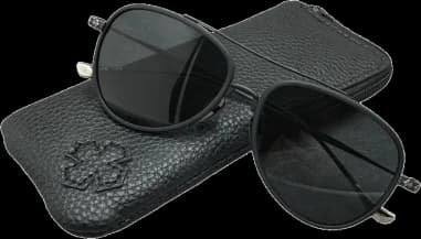 Chrome Hearts CH8118 Aviator Metal Sunglasses vue 4