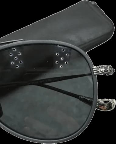 Chrome Hearts CH8118 Aviator Metal Sunglasses vue 6