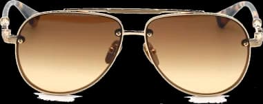 Lunettes de soleil Chrome Hearts Billie II forme aviator en métal vue 2