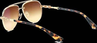 Lunettes de soleil Chrome Hearts Billie II forme aviator en métal vue 3