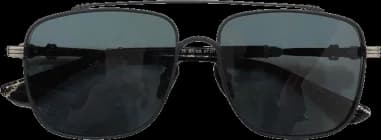Chrome Hearts CBEATH II Square Metal Sunglasses vue 2