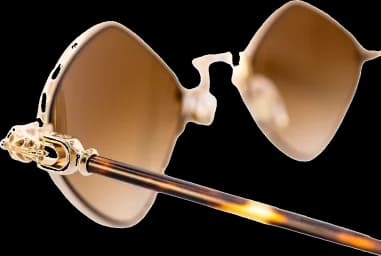 Chrome Hearts Diamond Dog Metal Sunglasses vue 4