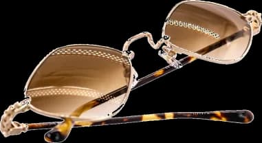 Chrome Hearts Diamond Dog Metal Sunglasses vue 5