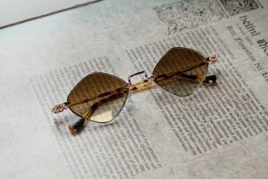 Chrome Hearts Diamond Dog Metal Sunglasses vue 6