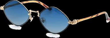 Lunettes de soleil Chrome Hearts Diamond Dog en métal vue 3
