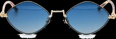 Lunettes de soleil Chrome Hearts Diamond Dog en métal vue 2