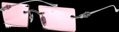 Lunettes de soleil Chrome Hearts HEIIZ BEIIZ cerclés forme rectangulaire vue 3