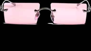 Lunettes de soleil Chrome Hearts HEIIZ BEIIZ cerclés forme rectangulaire vue 2