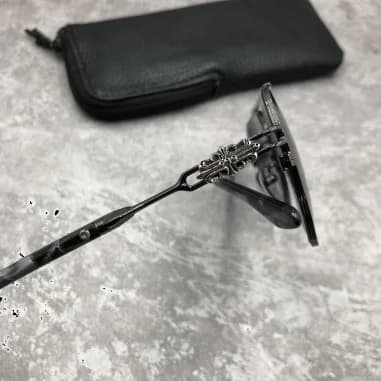Lunettes de soleil Chrome Hearts Ripping forme aviator en métal vue 5