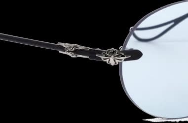 Lunettes de soleil Chrome Hearts Sinnergasm B monture ovale en métal vue 4