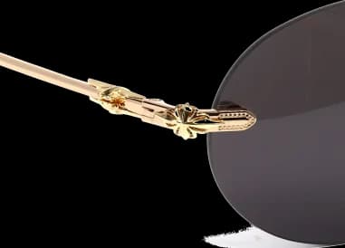 Chrome Hearts Sinnergasm B Oval Metal Frame Sunglasses vue 4