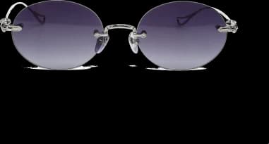 Chrome Hearts Sinnergasm B Oval Metal Frame Sunglasses vue 2