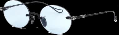 Chrome Hearts Sinnergasm B Oval Metal Frame Sunglasses