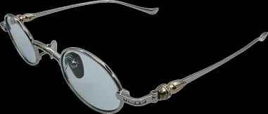 Chrome Hearts Vintage Round Metal Sunglasses vue 2