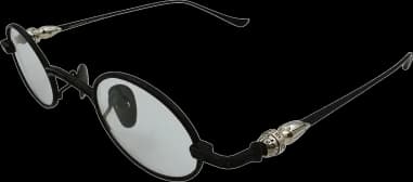 Lunettes de soleil Chrome Hearts vintage rondes en métal vue 2