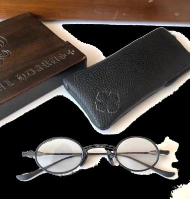 Lunettes de soleil Chrome Hearts vintage rondes en métal vue 4