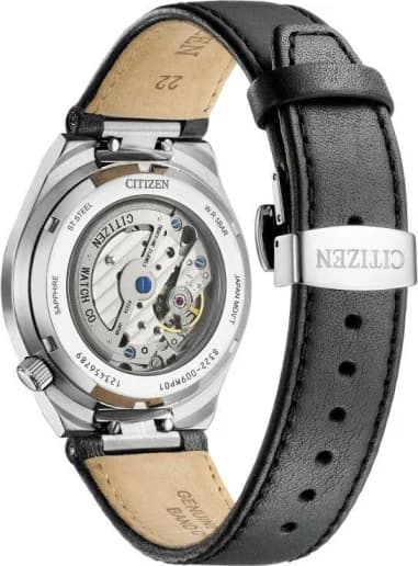 Montre Citizen NK5010-01H homme détail cadran noir