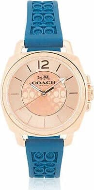 Montre femme Coach Boyfriend avec bracelet en silicone bleu