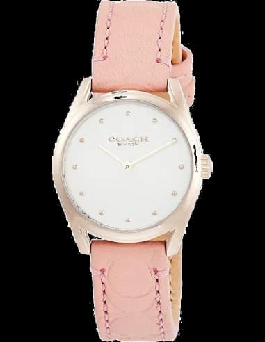 Not EAN Women's Coach Modern Luxury watch with pink leather strap