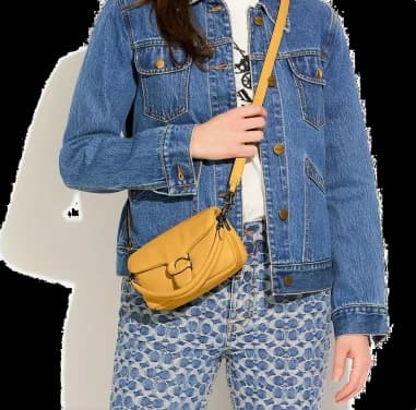 Sac à bandoulière Coach Pillow Tabby 18 en cuir nappa vue 2