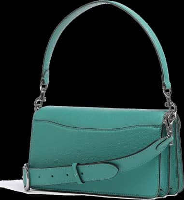 Sac besace à bandoulière Coach Tabby 26 en cuir grainé vue 3