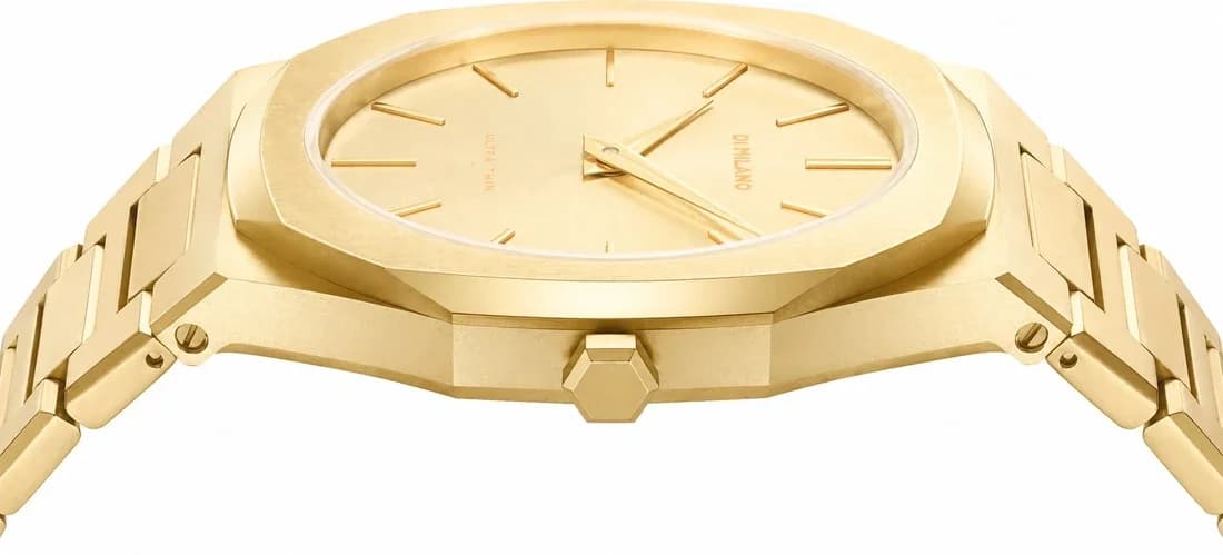 Montre D1 Milano UTBJ36 unisexe détail cadran or
