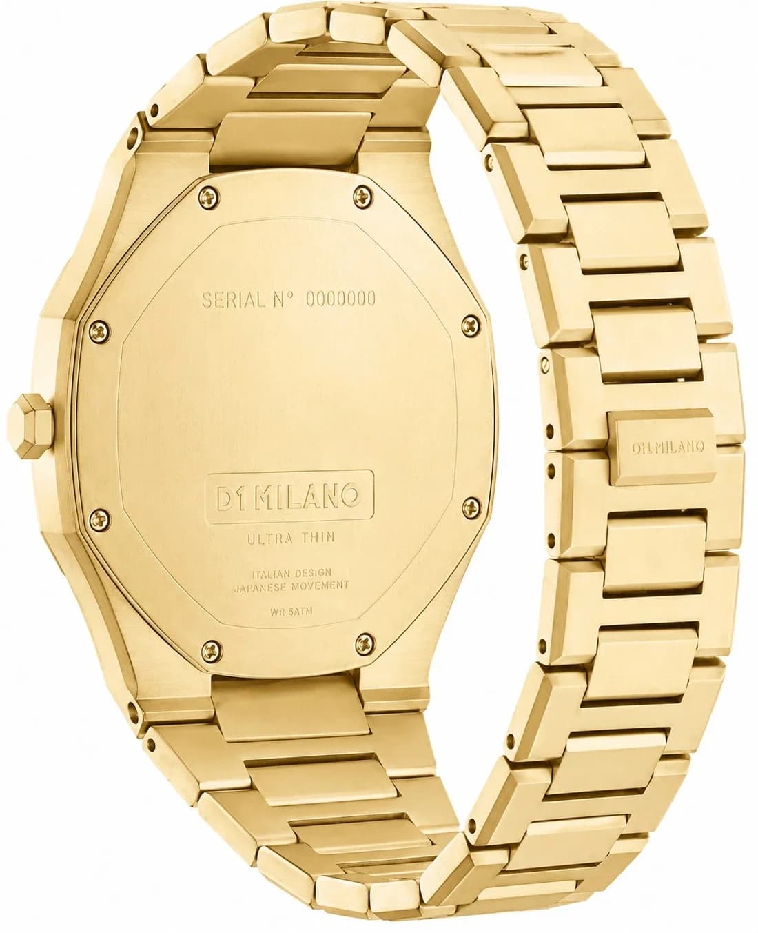Montre D1 Milano UTBJ36 unisexe verso boîtier or