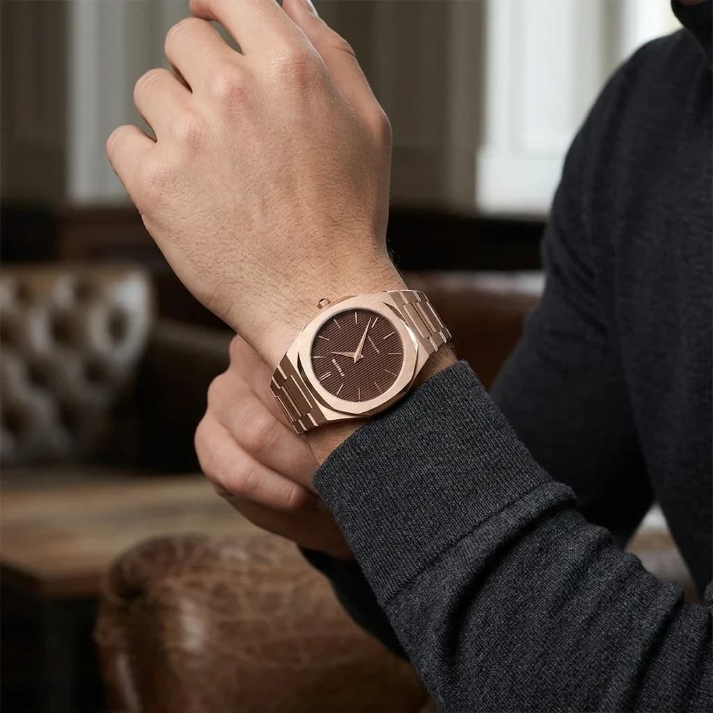 Montre D1 Milano UTBJ13 homme verso boîtier or rose