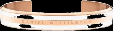 Daniel Wellington Emalie Satin White bracelet in polished steel rose gold DW00400005 Size M