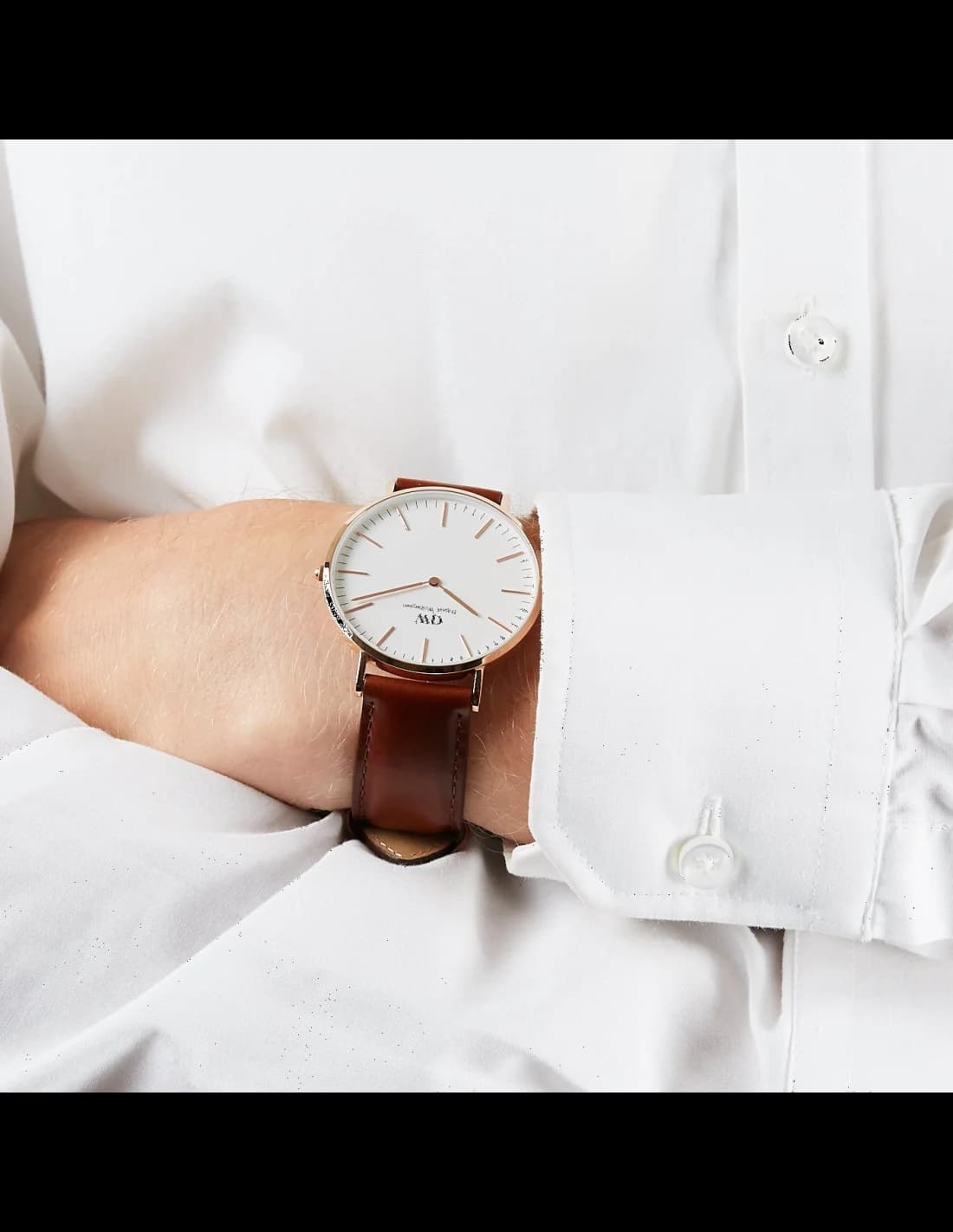 Maillons et fermoir du bracelet cuir, Daniel Wellington DW00100006