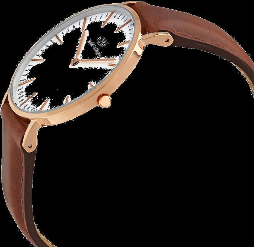 Daniel Wellington DW00100035 côté fond de boîtier or rose