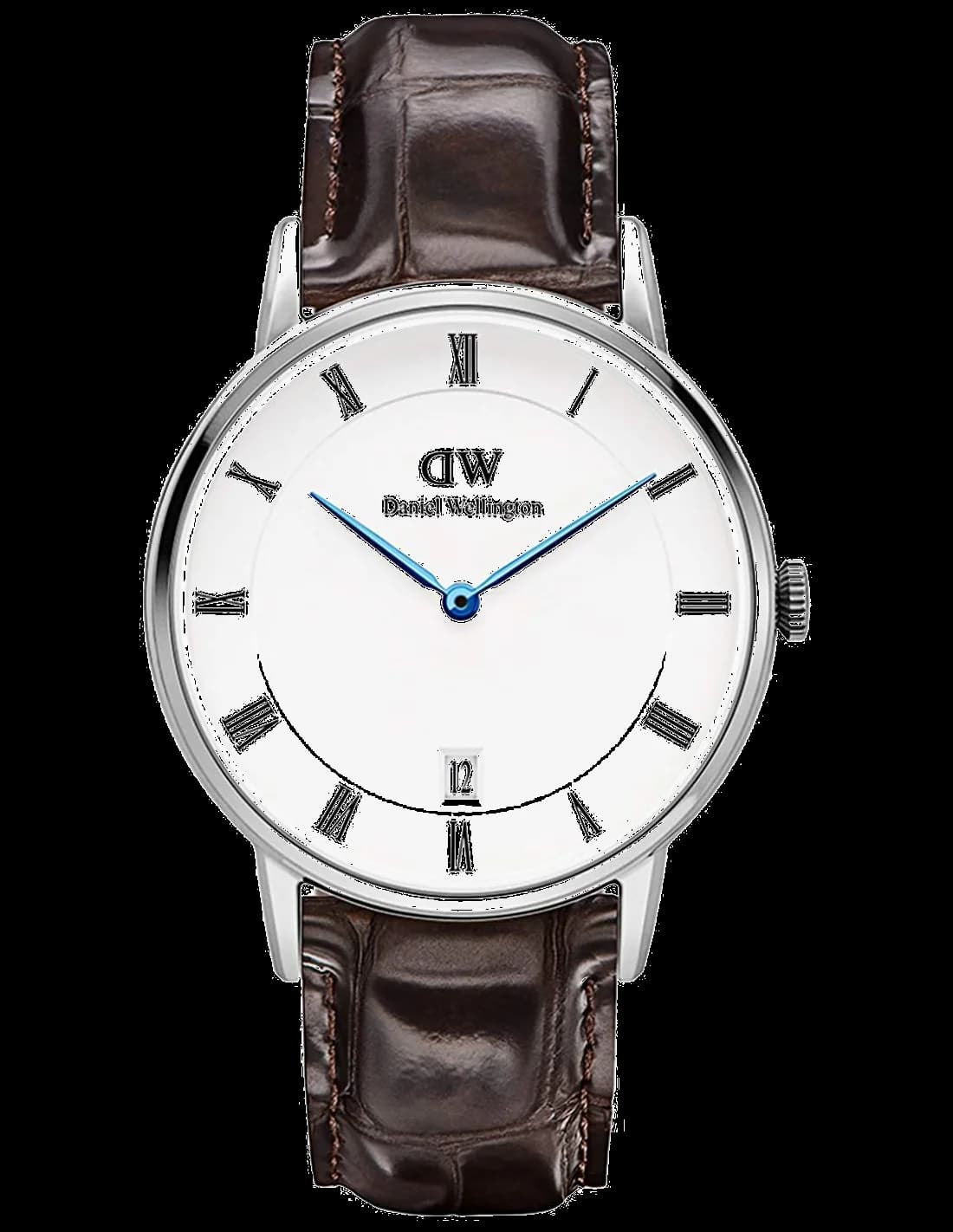 Daniel Wellington DW00100097 vue de côté, bracelet cuir