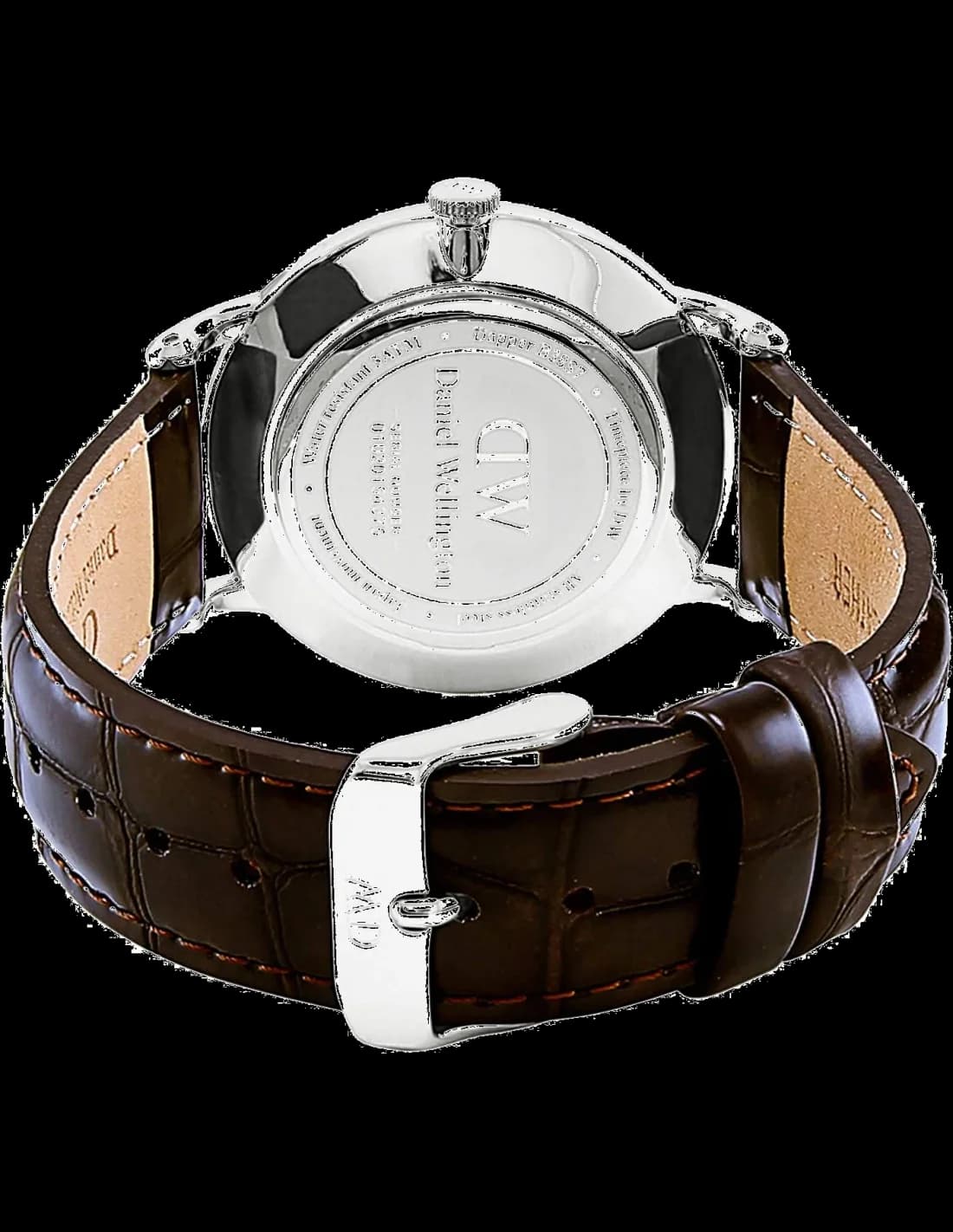 Gros plan sur le cadran blanc de la Daniel Wellington DW00100097