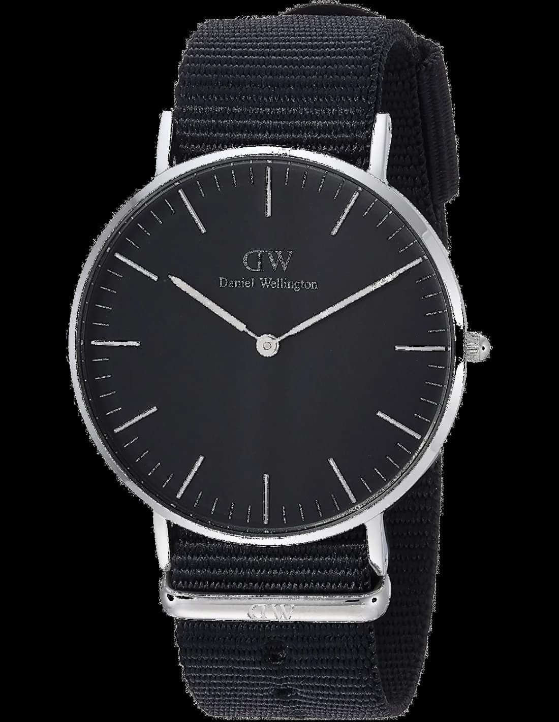 Daniel Wellington DW00100151 vue de côté, bracelet nylon