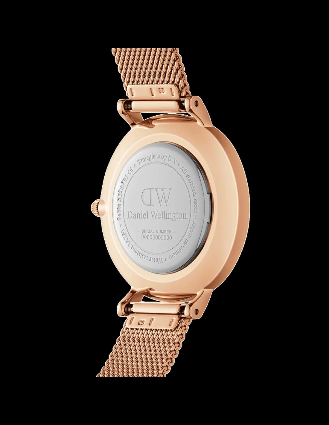 Gros plan sur le cadran blanc de la Daniel Wellington DW00100163