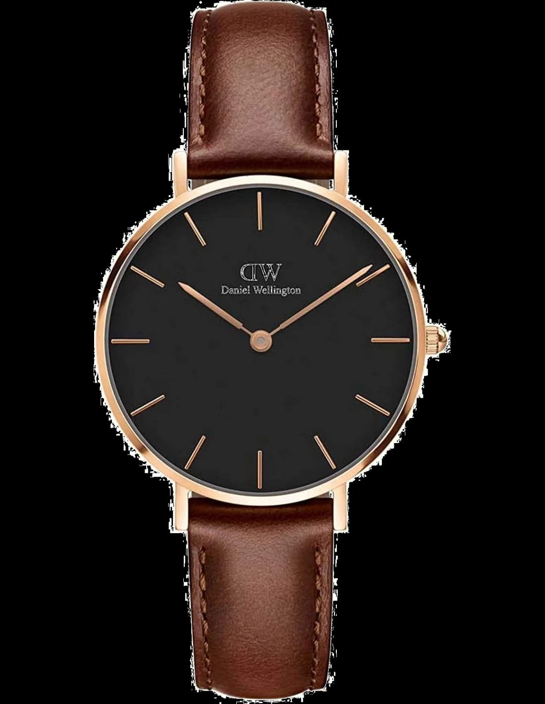 Daniel Wellington DW00100169 vue de côté, bracelet cuir
