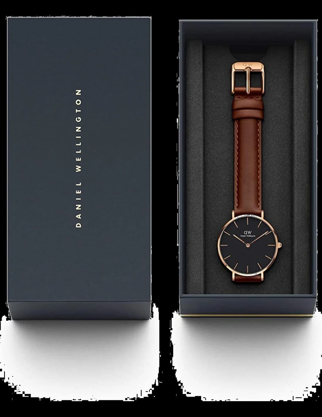 Daniel Wellington DW00100169 Brown Leather Strap Watch vue 4