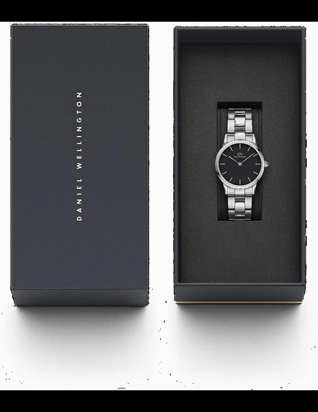 Daniel Wellington DW00100208 côté fond de boîtier argent