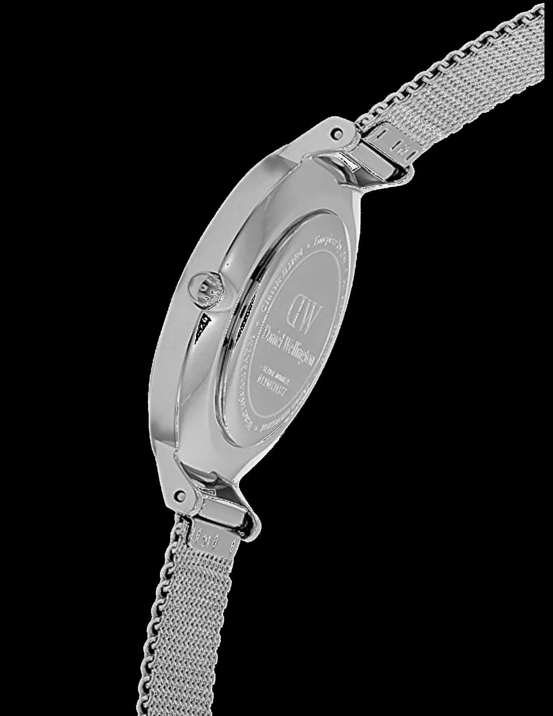 Gros plan sur le cadran blanc de la Daniel Wellington DW00100220