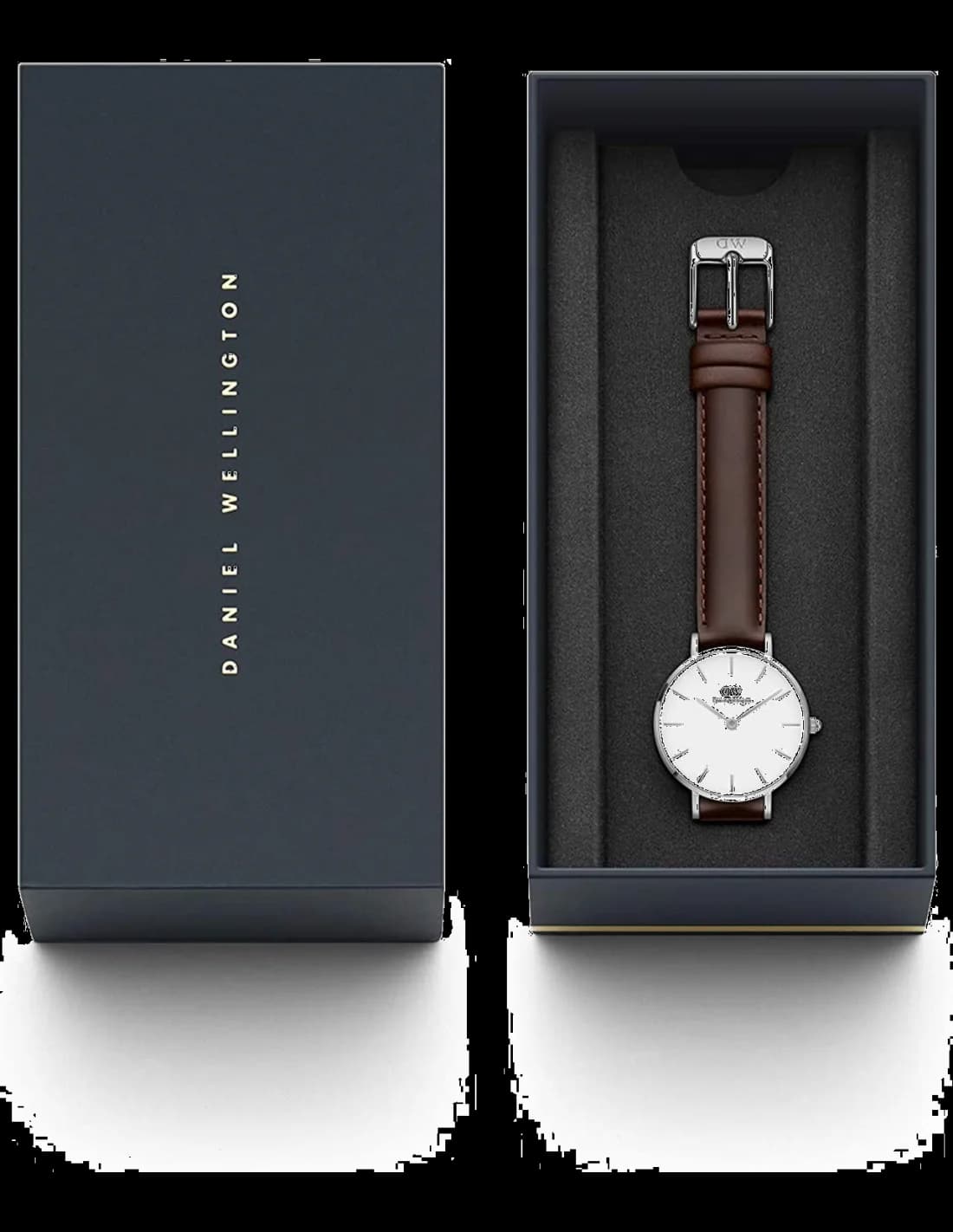 Daniel Wellington DW00100239 côté fond de boîtier argent