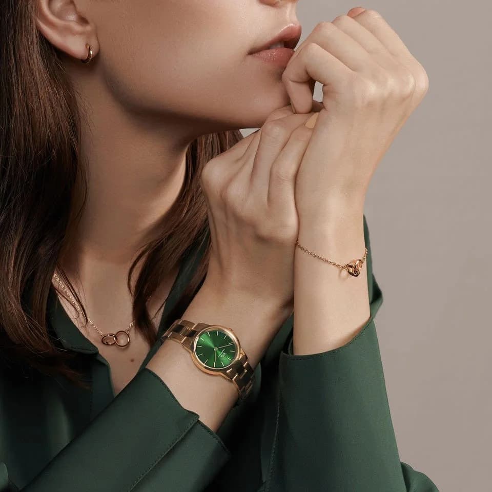 Montre Daniel Wellington DW00100420 Iconic Link Cadran Vert Émeraude 32 mm vue 4